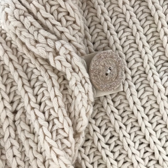 Babaa No. 18 cardigan in natural cotton, one size - Picture 7 of 8